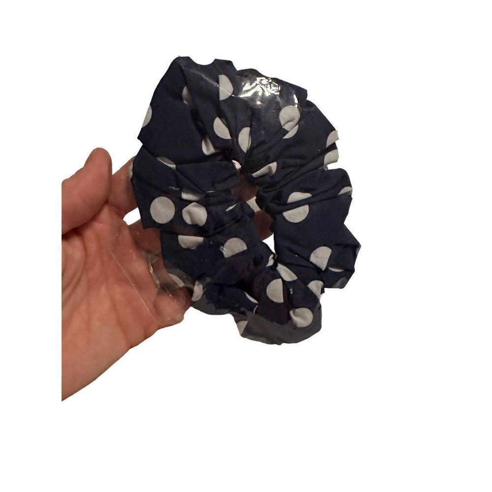 Lemlem navy blue polka dot scrunchie NEW